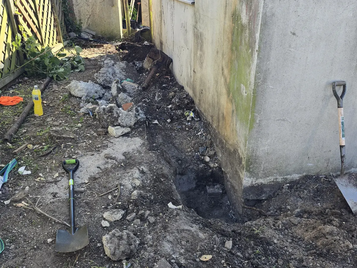 Groundwork and drainage installation for landscaping in Guernsey